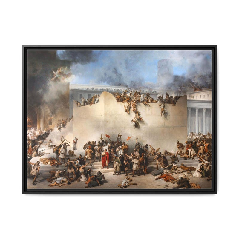 The Fall of Rome Painting - Etsy
