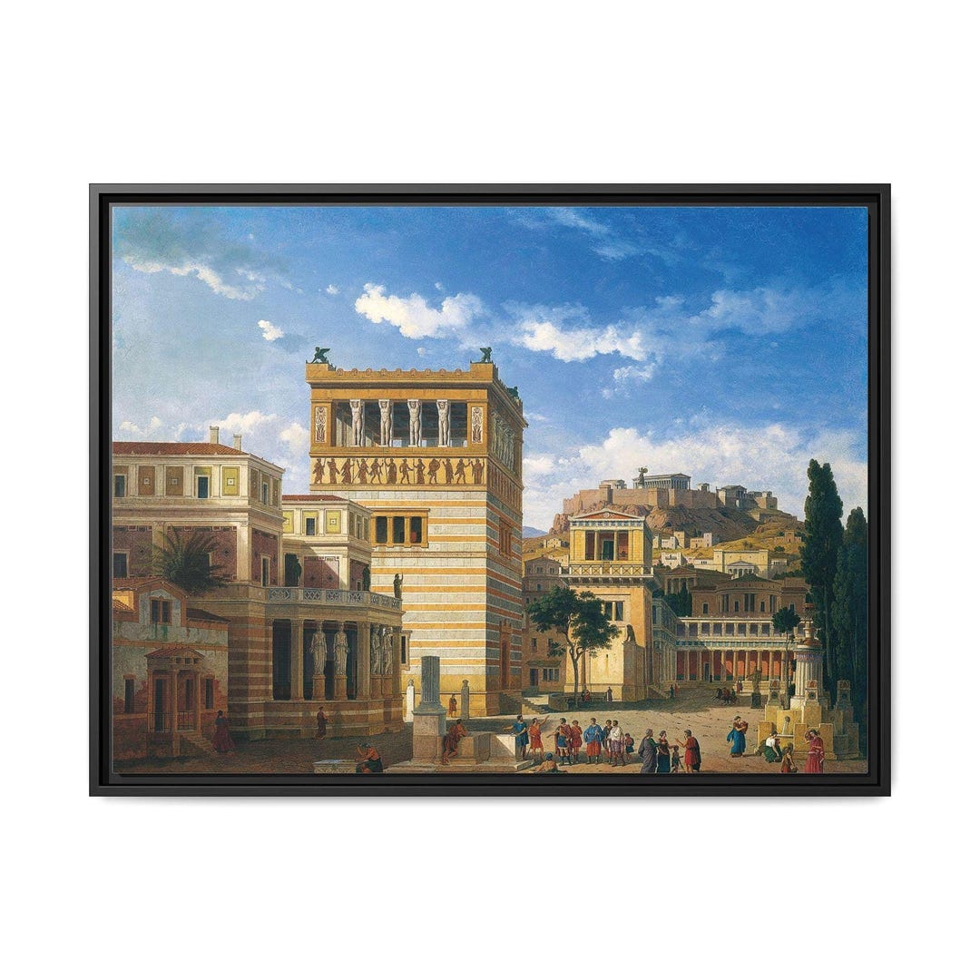View of Athens in Antiquity (1862) - Ancient Greece Wall Art ...