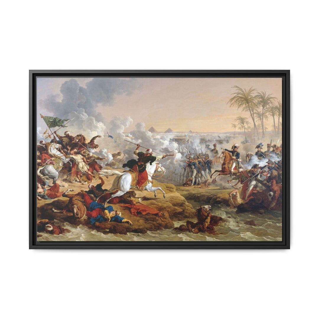 Battle of the Pyramids (1800) - French History Wall Art - Napoleon ...
