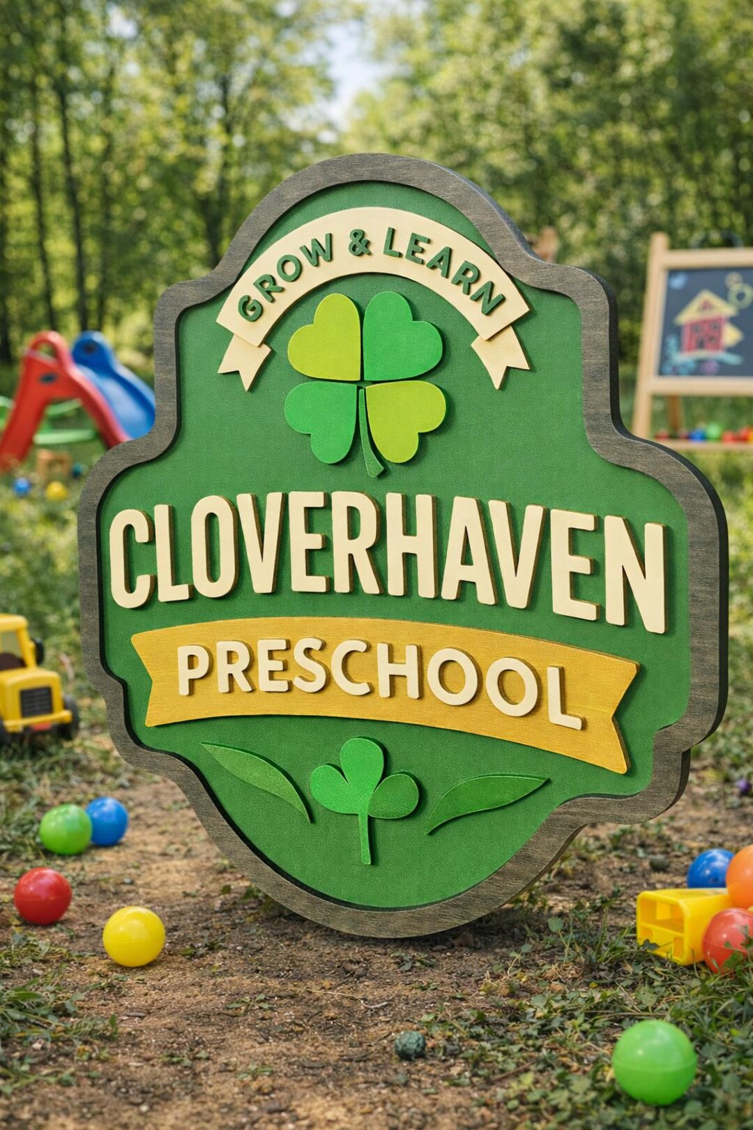 Custom 3D School Sign, Wooden & Acrylic Teacher Name Plaque - Etsy