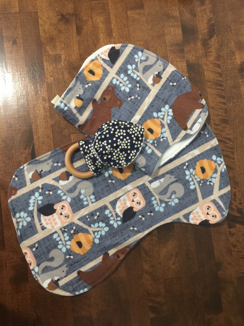 Clearance baby gift Burpcloth sure and teether