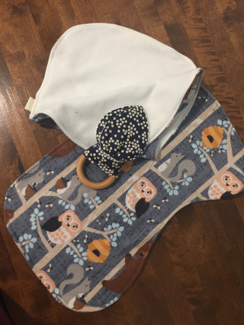 Clearance baby gift Burpcloth sure and teether