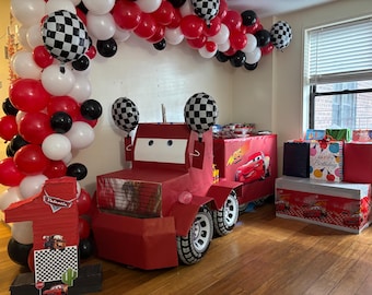 Personalized Lightning McQueen Party Favors | Cars Birthday Party Favors | Custom Kids Birthday Favor Bags | Disney Cars Theme