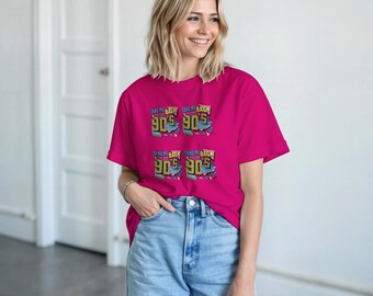 90s Retro Graphic T-Shirt – Heavyweight Cotton Nostalgia Tee