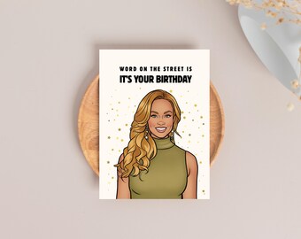 RHOP Gizelle Bryant Geburtstagskarte | Baby | Echte Hausfrauen des Potomac Fan Geschenk (Digitaler Download)