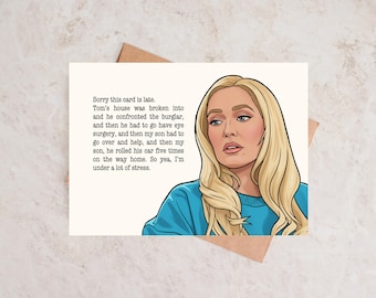 RHOBH Erika Jayne Geburtstagskarte | Echte Hausfrauen von Eververen Hills (Digitaler Download)
