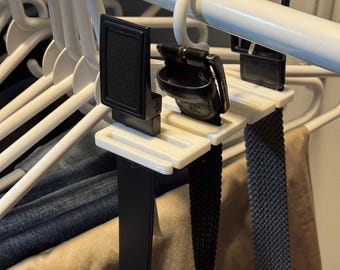 Multi-Belt Hanger – Space-Saving Closet Organizer for Up to 8 Belts | Heavy-Duty Wardrobe Storage