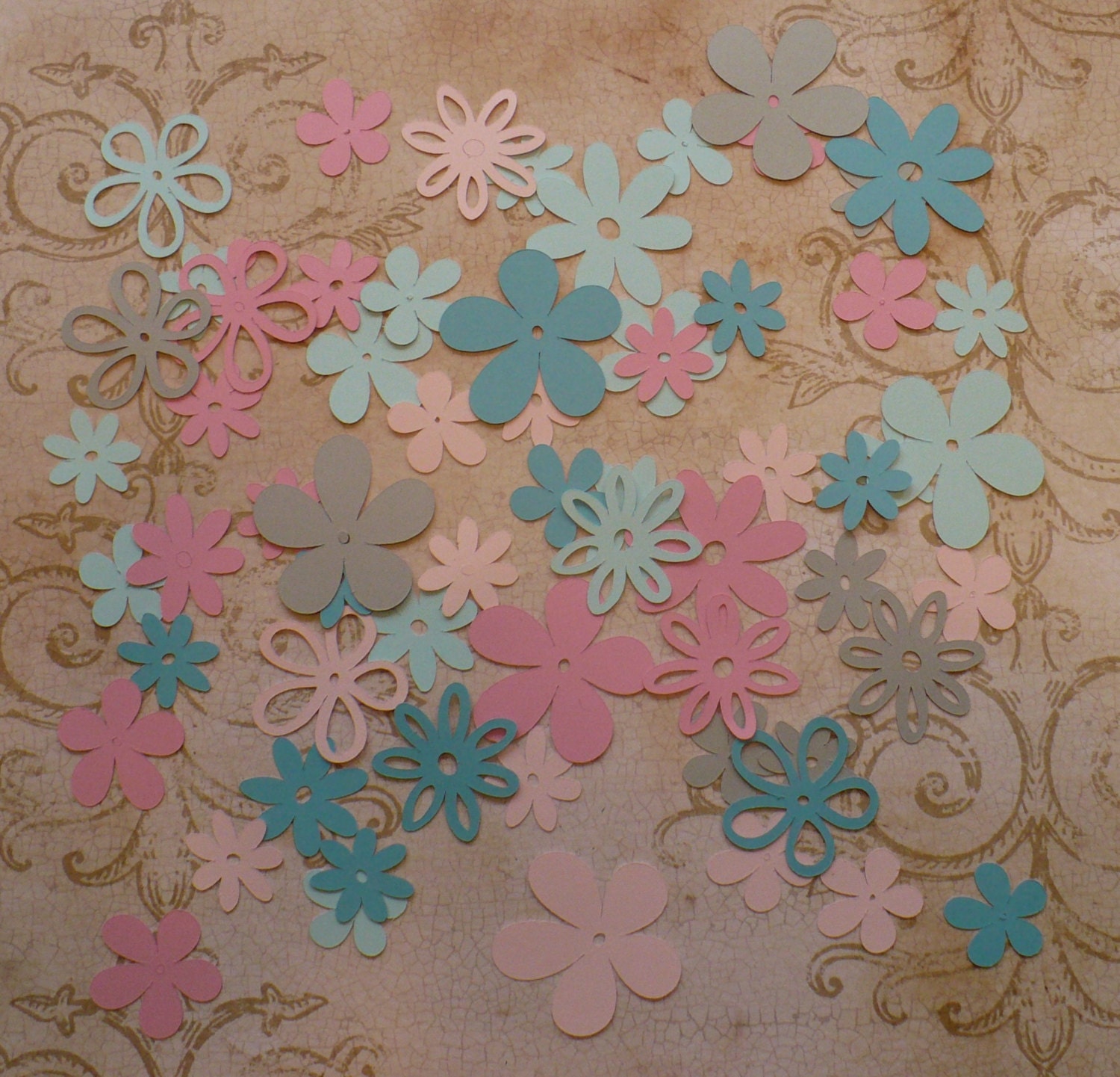 Cardstock Paper Flowers Choose Your Size Pack Multiple Colors