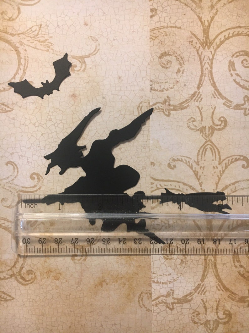 Sizzix Tim Holtz Black Cardstock Halloween Die Cuts Rickety Etsy