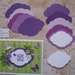 Die Cut Shapes for Layering Purple White Colors Cardstock for - Etsy