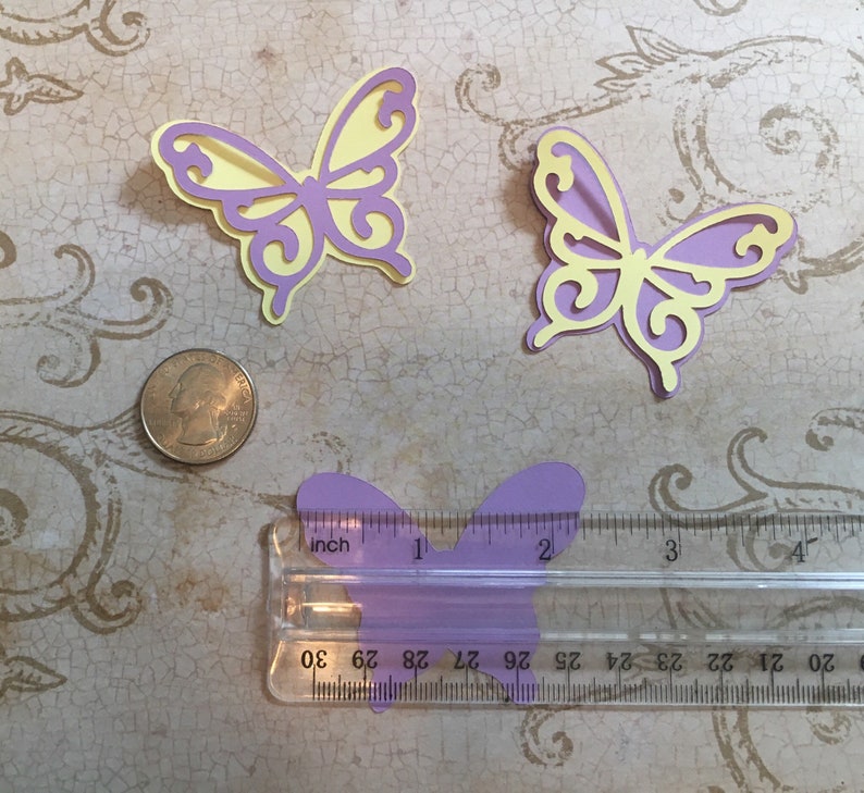 Butterfly Shapes Butterflies Cardstock Paper Die Cut Shapes Etsy