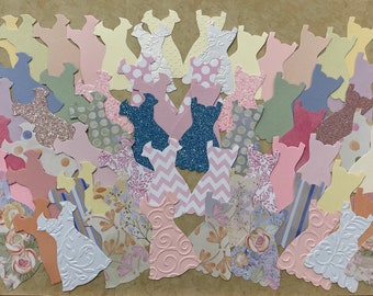 Stampin Up Dress Up Paper Piecing Shapes from Stampin Up Die Prints Cardstock for cards Crafts Card making DIY Pieces