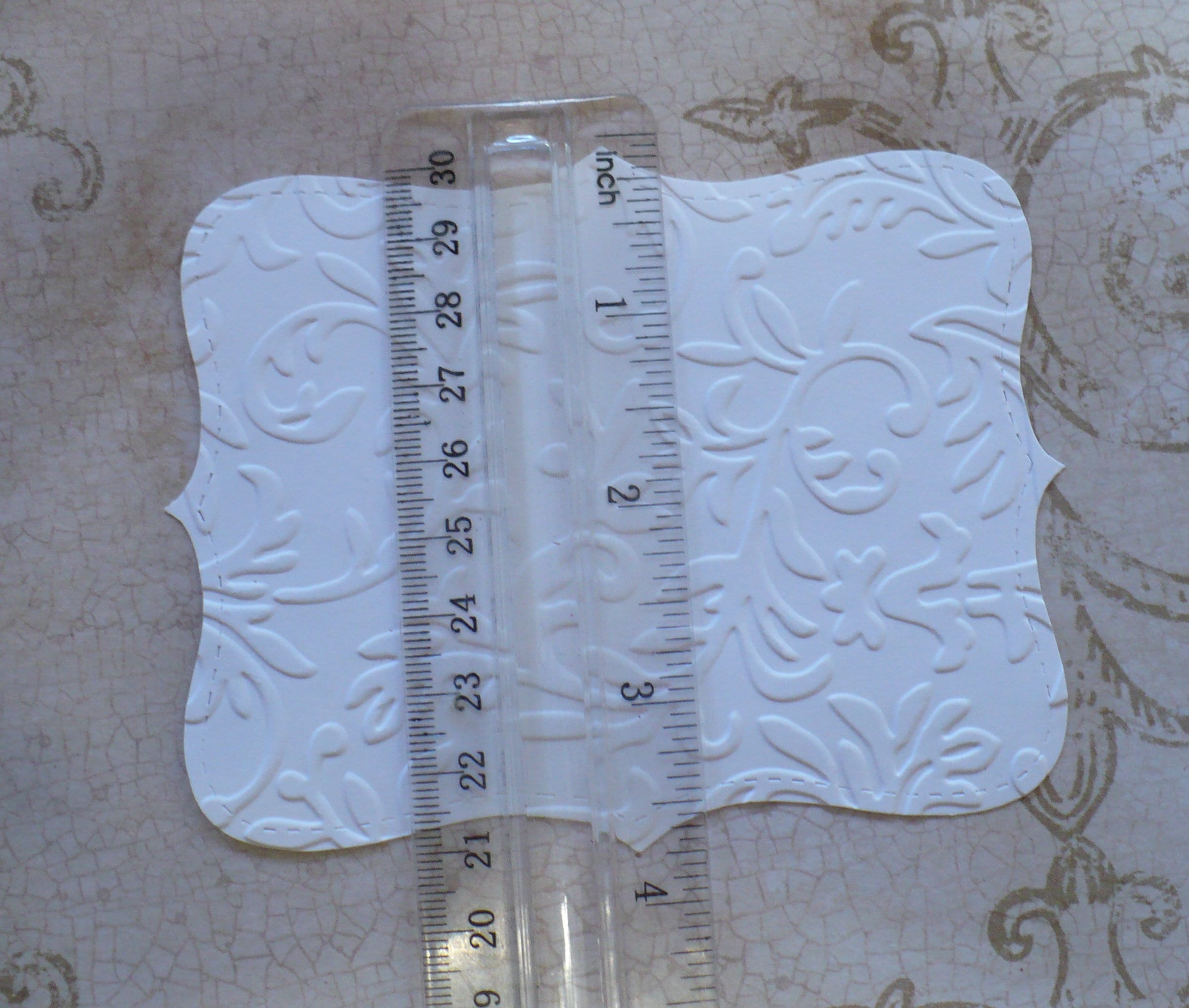 Paper SALE Stampin UP Top Note Shapes made using Christmas Print Cardstock for DiY Handmade