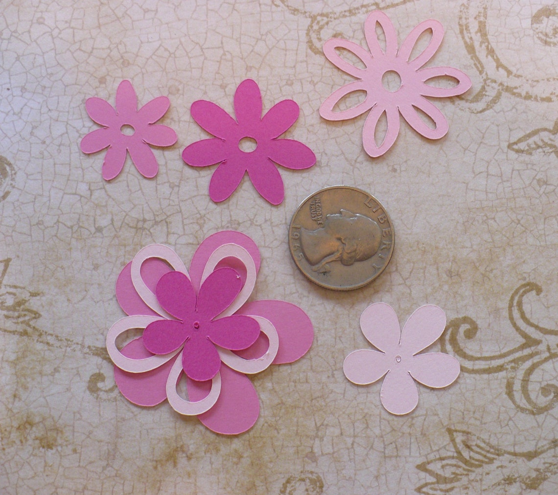 Assorted Cricut Die Cut Flowers Blooms Cardstock Paper Diy Etsy Nederland