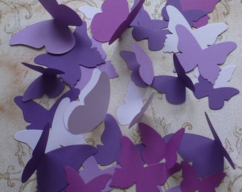 Stampin Up Butterfly Die Cut pieces Purple Cardstock for Party Decor Crafts Mobiles Photo Shoot Props Mural Wall Hanging