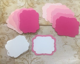 Blank Heart Cutouts Die Cuts Tags Note Cards 3 Sizes 4 Colors DIY Party Favors Scrapbooking Price Tags Labels Set of 25 Free Shipping