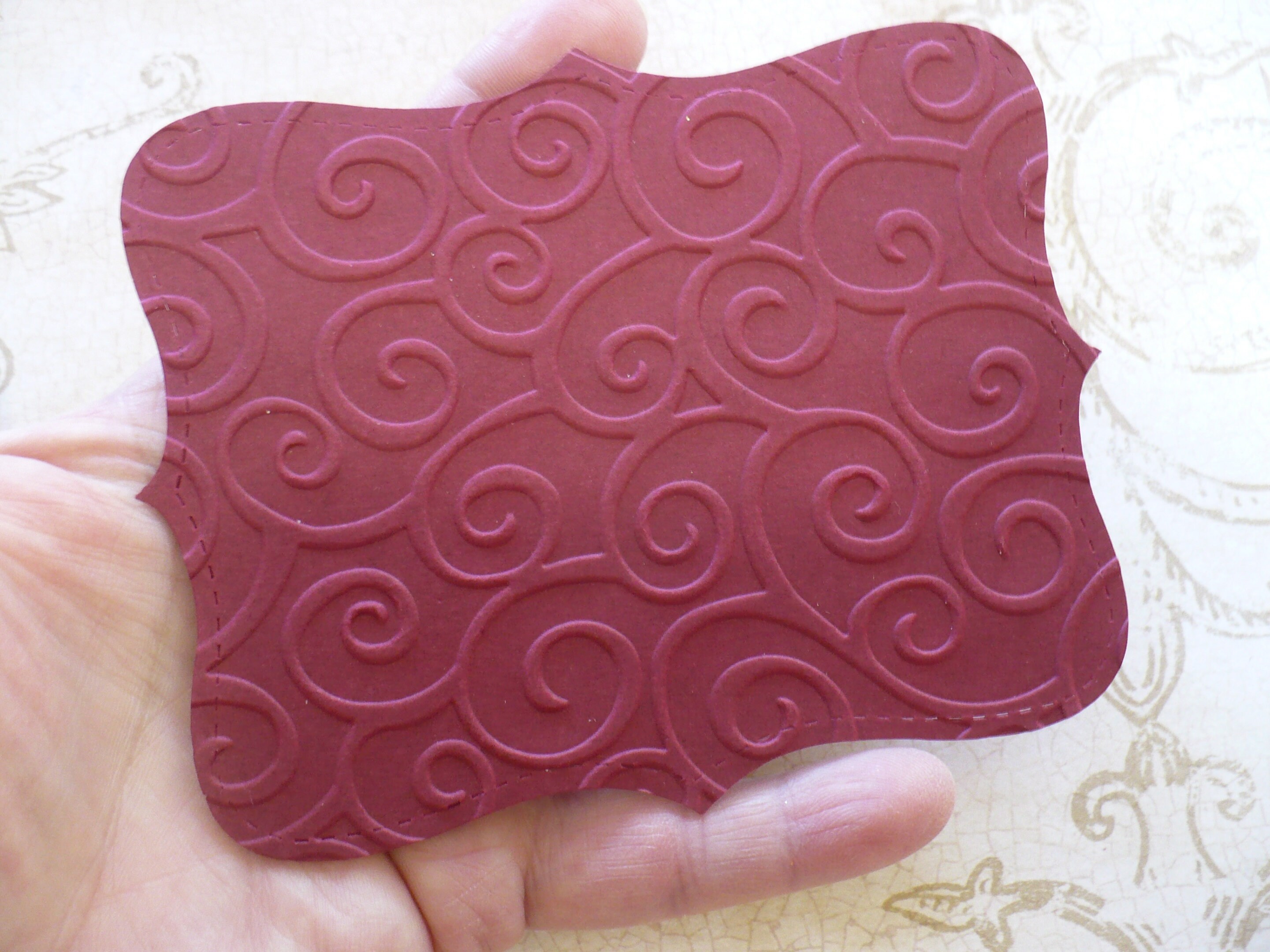 50 Embossed Note Shapes Die Cut Pieces Made From Rainbow Cardstock ...