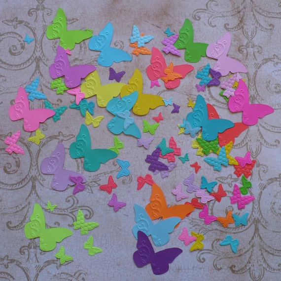Stampin/' Up Assorted Colour BUTTERFLY Die Cut Punches 50