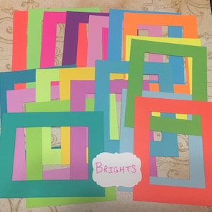 Choose Colors Frames Die Cuts Cardstock made from a Die Great for DIY Crafts Kids Art Projects Photos Card Making Decorations