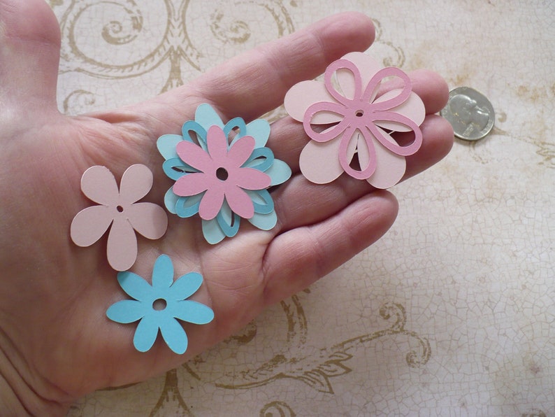 Assorted Cricut Die Cut Flowers Blooms Flower DIY Shapes Etsy