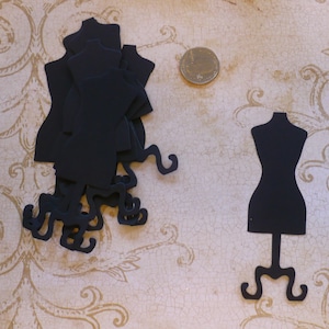 Dress Form ONLY Paper Die Cut Shapes from  Cardstock for Making cards Decorations DiY Crafts