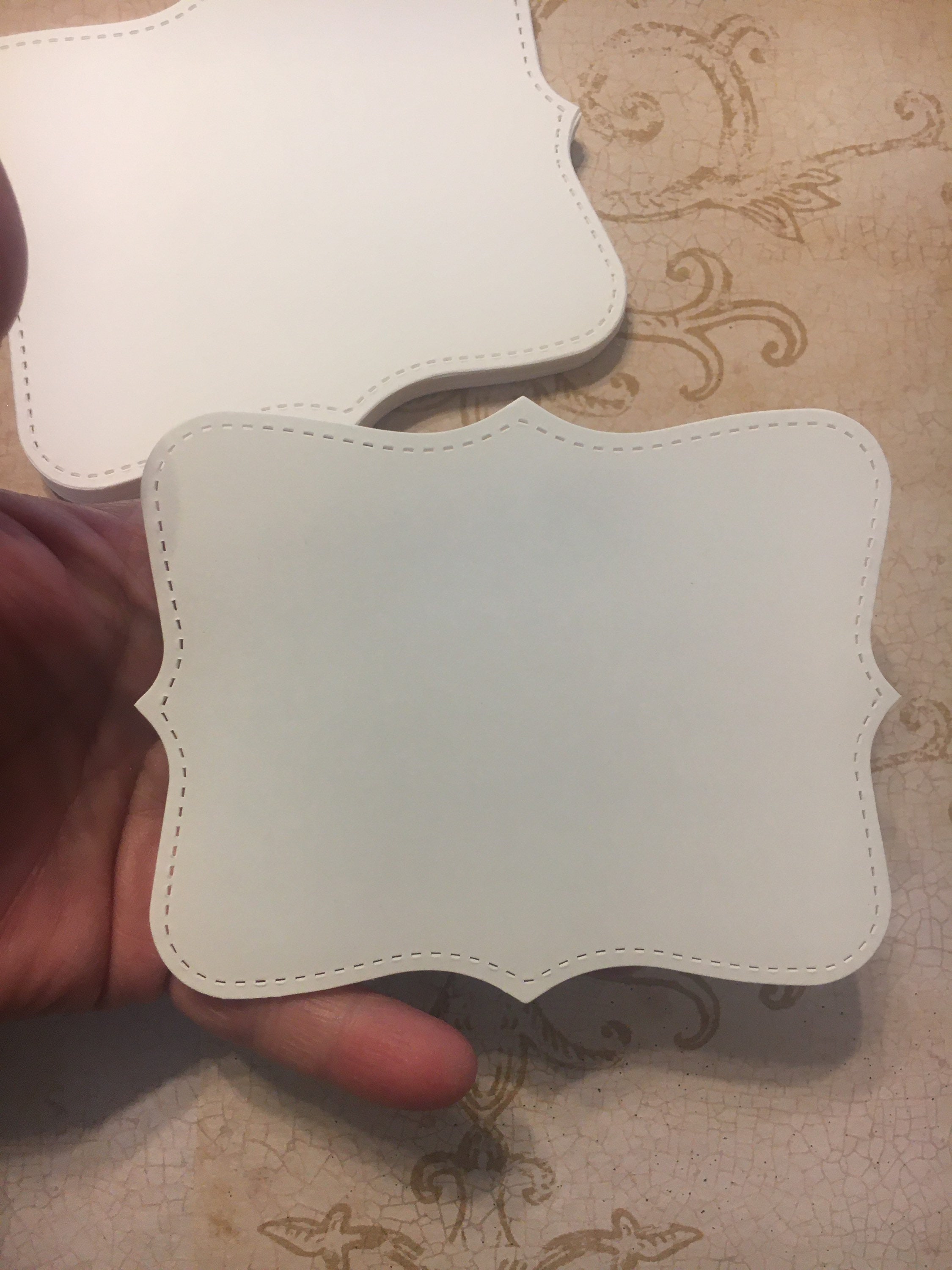 Cardstock Note Cardstock Bracket Note Ivory Color for Crafts Card Making Wedding Well ...