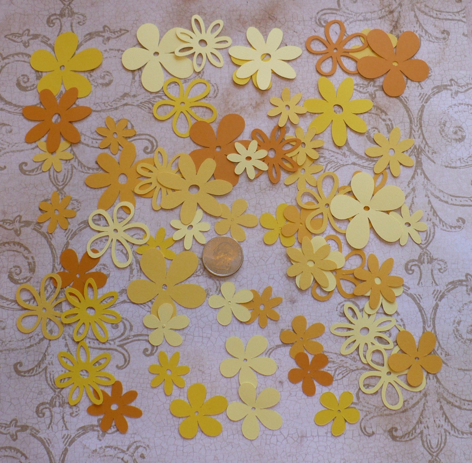 Assorted Cricut Die Cut Flowers / Blooms DiY Flower shapes Etsy