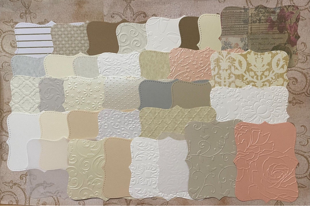 Top Note Shapes Craft Cardstock Paper Die Cut Shapes From Etsy