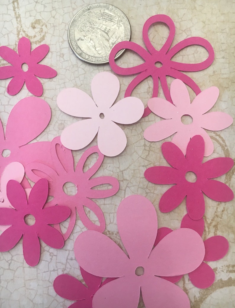 Cricut Die Cut Flowers Blooms Shapes Diy Flower Embellishments Etsy