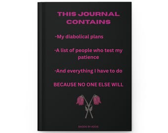 Sarcastic Sayings Hardcover Journal | Funny Sarcastic Notebook