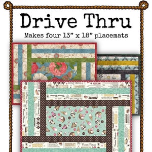 Drive Thru Placemat Quilt Pattern Download image 1