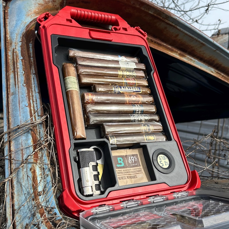 Cigar Humidor Insert With Hydrometer for Slim Case