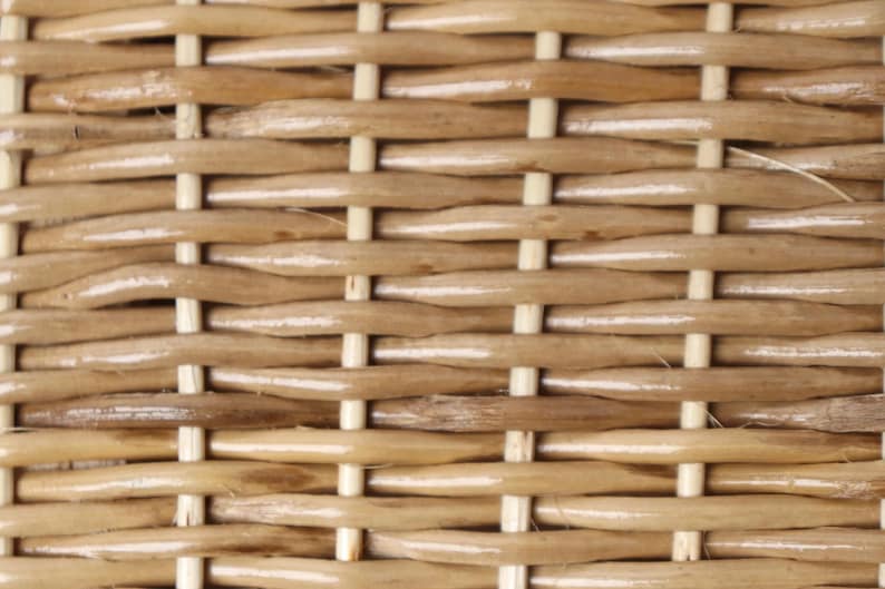 Wicker Pedestal & Urn - 43in Round Plant Pedestals - Handmade pedestal planter and Vase image 6