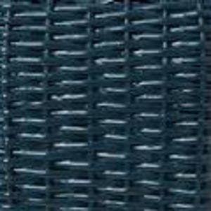 May include: A rectangular, dark teal woven basket with a tight weave pattern. The basket's sides are straight, and the weave creates a textured surface. The basket is likely made of a durable material, suitable for storage or decorative purposes.