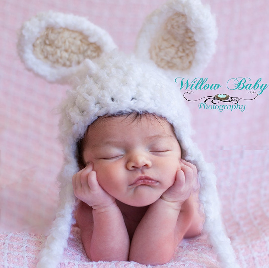 Baby Hat Baby Bunny Hat baby Boy Hat Baby Girl Hat Soft and Fluffy With