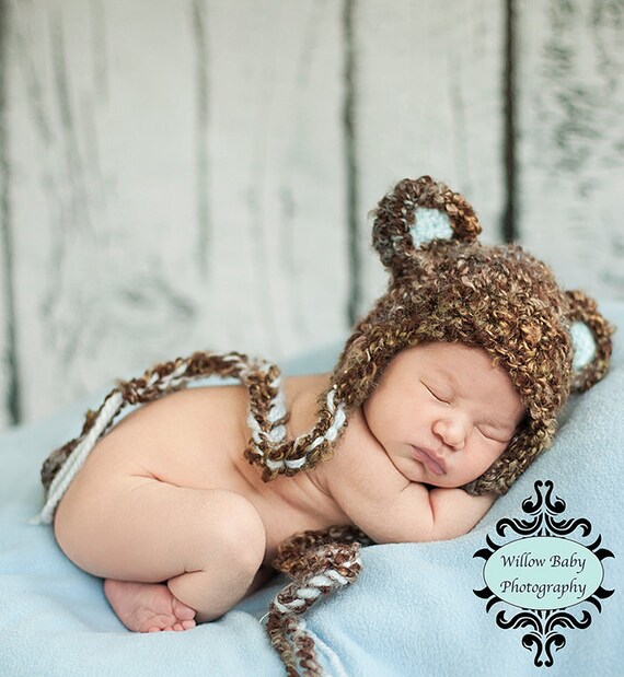 READY Baby Boy Hat Baby Bear Hat Baby Hat Soft Textured Etsy