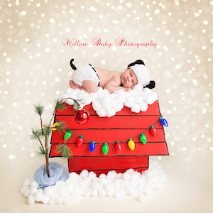 Baby Snoopy Dog Hat & Diaper Cover - Baby Puppy Hat Baby Boy Hat - Baby Girl Hat - Baby Hat