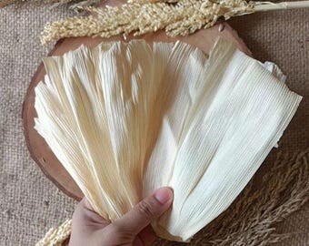 Dried Corn Husk Sheets for Crafting (100 Pcs)
