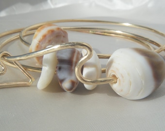 Custom 14K Gold filled Love the Waves Bangle