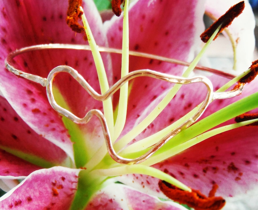 Thick 14G Gold Maui Bangle Etsy