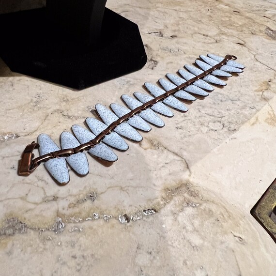 Matisse Renoir Midcentury Copper and Enamel Bracelet