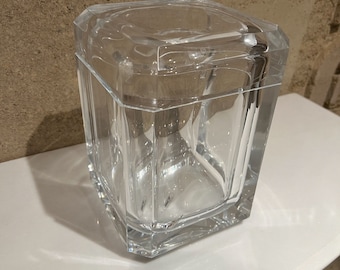 1980s Modernist Carlisle Lucite Ice Bucket Style of Alessandro Albrizzi Italy