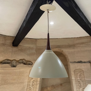 1950s Italian Perforated Cone Pendant Lamp Style Stilnovo