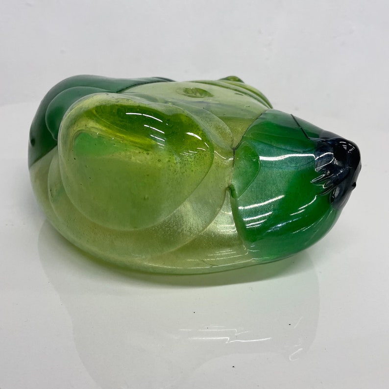 1970s Abstract Green Blob Glass Sculpture Modern Free Form - Etsy