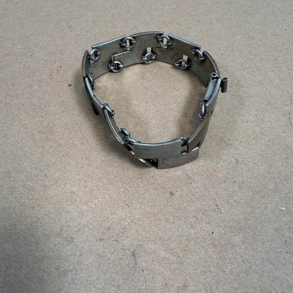 HOLD 1950s JHP Metales Casados Chain Link Bracelet Taxco Mexico