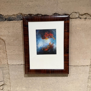 1970s MCM Guatemalan Artwork Oil Painting Brazilian Rosewood