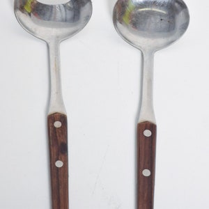 Style of Dansk Designs Denmark Rosewood & Stainless-Steel Salad Servers 1960s Bild 6