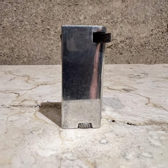 1940s Art Deco Cigarette Lighter Aluminum Block Lift Arm