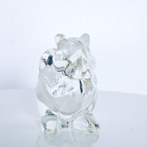 Fancy Squirrel Crystal Glass CANDY Dish Modern 1980s image 5