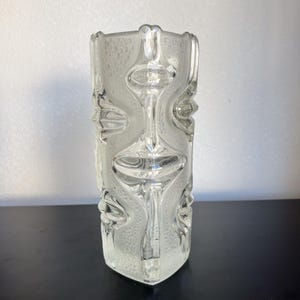 1960s Czech Bohemia Art Glass Vase
